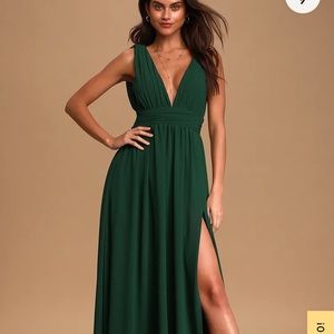 Lulus green dress size large